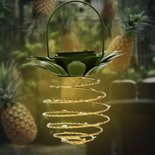 Solcellelampe i ananas form